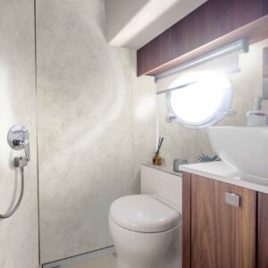 Yacht bathroom Light cement